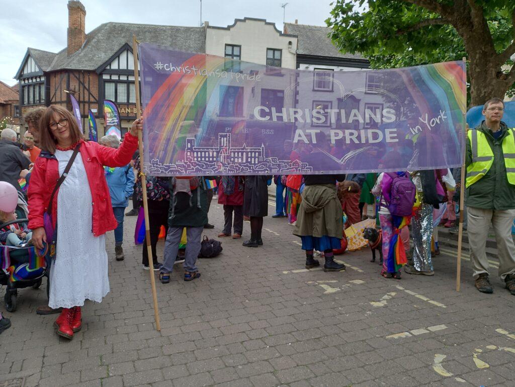 Taking our place in the Sponsor's Section of the Parade in St Sampson's Square