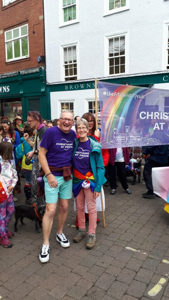 Taking our place in the Sponsor's section of the Parade in St Sampson's Square